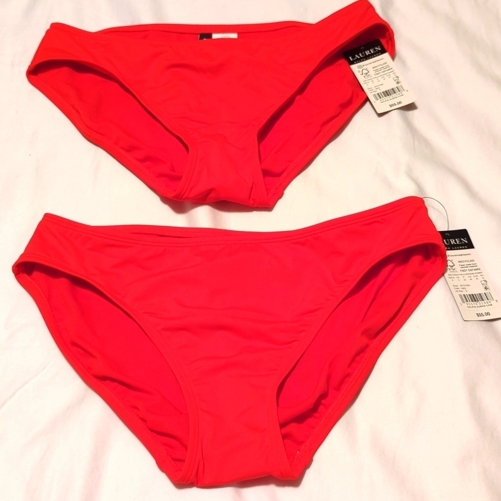 Lauren Ralph Lauren Women's Red size 6 swimsuit; one piece.